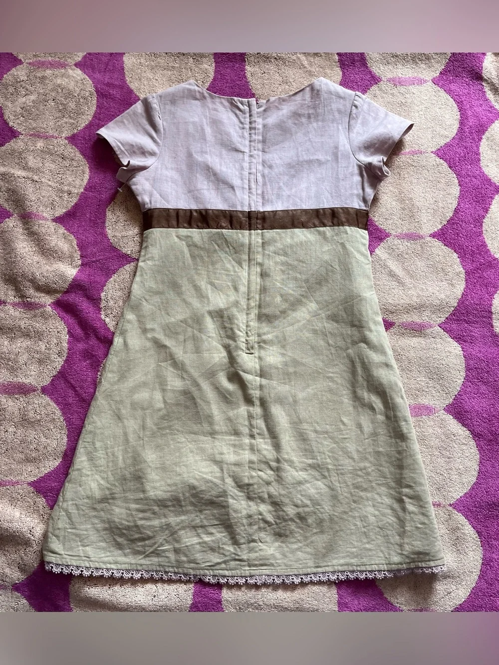 American Girl Linen/Cotton Y2K Dress sz 10